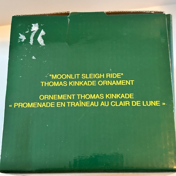 Thomas Kinkade Moonlit Sleigh Ride 2004 Ornament - Picture 10 of 11